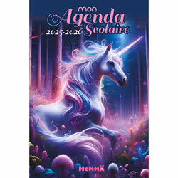 ISBN Mon agenda scolaire 2025-2026 (Licorne féérique) : Le livre de Collectif, Collectif, 408 pages