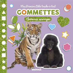 ISBN Mes Premiers Bébé touche-à-tout - Gommettes - Animaux sauvages : Le livre de Collectif, Collectif, 24 pages