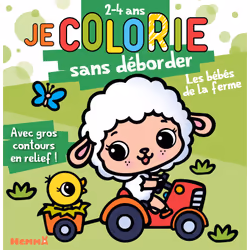 ISBN Je colorie sans déborder (2-4 ans) - Les bébés de la ferme : Le livre de Nadine Piette, 48 pages