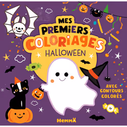 ISBN Mes premiers coloriages avec contours colorés - Halloween : Le livre de Véronique Petit, 48 pages