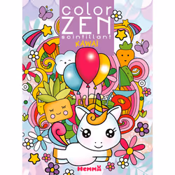 ISBN Color Zen scintillant - Kawaï : Le livre de Collectif, 96 pages