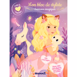 ISBN Coup de coeur créations - Mon bloc de styliste - Animaux magiques : Le livre de Elen Lescoat, Collectif, 64 pages