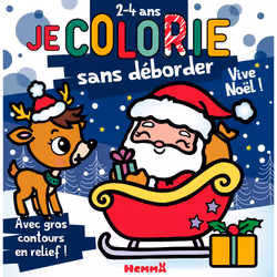 ISBN Je colorie sans déborder (2-4 ans) - Vive Noël ! T80 : Le livre de Nadine Piette, 48 pages