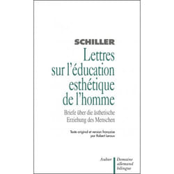 Flammarion Lettres sur l'éducation esthétique de l'homme livre Littérature Français