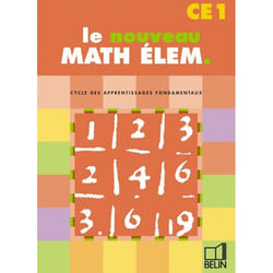 ISBN Le Nouveau Math Élem. Ce1 livre