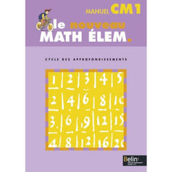 ISBN Le Nouveau Math Élem. Cm1 livre