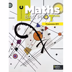 ISBN Maths Bac Pro Term - Groupement C, 128 pages