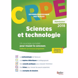 ISBN Crpe Admission Sciences Et Technologie, 160 pages