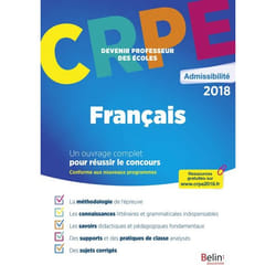 ISBN Crpe Admissibilité Français livre