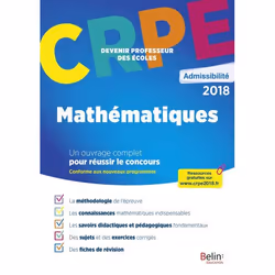 ISBN Crpe Admissibilité Mathématiques, 448 pages