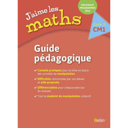 ISBN J'Aime Les Maths Cm1 - Guide Pédagogique 2016 livre