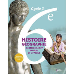 Histoire Géographie EMC - 6e (2016) - Manuel élève- Grand format (Broché)