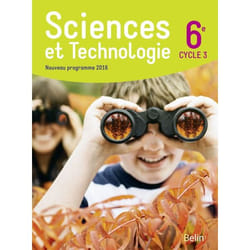 Sciences et Technologie 6e (cycle 3), 2016 - Manuel élève grand format (Broché)