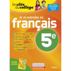 ISBN Je M'Entraîne En Français - 5Ème, Français, 63 pages