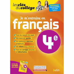 ISBN Je M'Entraîne En Français - 4Ème, Français, 63 pages
