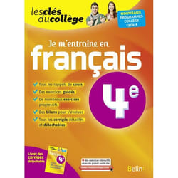 ISBN Je M'Entraîne En Français - 4Ème livre