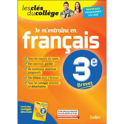 ISBN Je M'Entraîne En Français - 3Ème livre