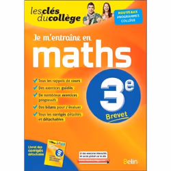 ISBN Je M'Entraîne En Maths - 3Ème, 73 pages