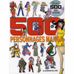 ISBN 500 Personnages Manga + Cd Offert, Art & design, Français