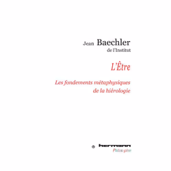 ISBN L'Etre; Les Fondements Metaphysiques De La Hierologie, philosophie, Français