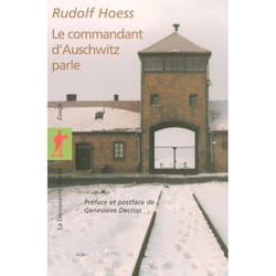 Le commandant d'Auschwitz parle (Poche)