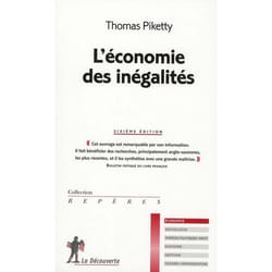 L'économie des inégalités (Broché)