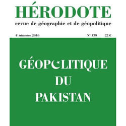 Hérodote - numéro 139 - géopolitique du Pakistan