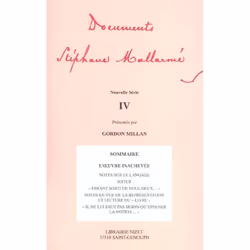 ISBN Documents Spephane Mallarme; Nouvelle Serie T.4, Littérature, Français, Livre broché