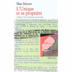 ISBN L'Unique Et Sa Propriete, philosophie, Français