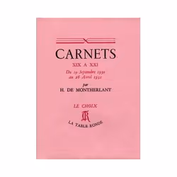 ISBN Carnets Xix A Xxi - Du 19 Septembre 1930 Au 26 Avril 1932, Art &amp; design, Français, Livre broché