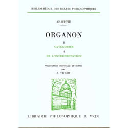 Organon Tome 1 et Tome 2 - catégories - de l'interprétation