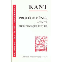 Prolegomènes à toute métaphysique future qui pourra se présenter comme science