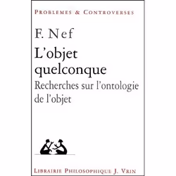 ISBN L'Objet Quelconque; Recherches Sur L'Ontologie De L'Objet, philosophie, Français, Livre broché