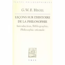 ISBN Lecons Sur L'Histoire De La Philosophie; Introduction, Bibliographie, Philosophie Orientale, Psychologie, Français