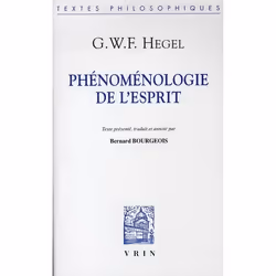 ISBN Phenomenologie De L'Esprit, philosophie, Français