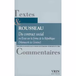 ISBN Du Contrat Social Ou Essai Sur La Forme De La Republique; Manuscrit De Geneve, philosophie, Français, Livre broché