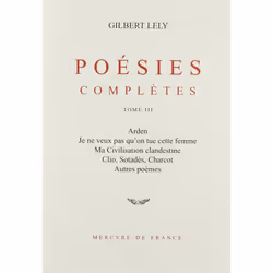 ISBN Poesies Completes T3, poésie, Français, Livre broché