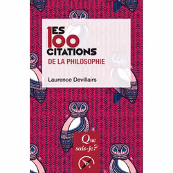 ISBN Les 100 citations de la philosophie, philosophie, Français, 128 pages