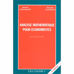 ISBN Analyse Mathematique Pour Economistes, Économie, Français