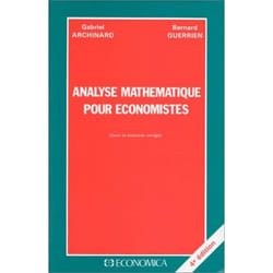 Analyse mathématique pour économistes
