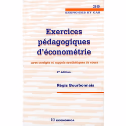 ISBN Exercices Pedagogiques D'Econometrie, 2e Ed., Économie, Français