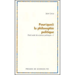 Pourquoi la philosophie politique
