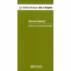 ISBN Nature Et Souverainete; Philosophie Politique En Temps De Crise Ecologique, politique, Français