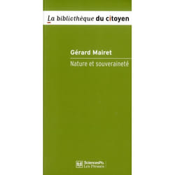 Nature et souveraineté - Philosophie politique en temps de c