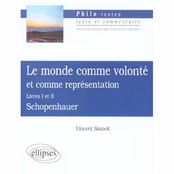 ISBN Schopenhauer; Le Monde Comme Volonte Et Comme Representation; Livre 1 Et 2, philosophie, Français, Livre broché