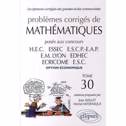 ISBN Mathematiques Hec 2008-2009 - Tome 30 (Option Economique), Business & finance, Français, Livre broché