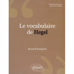 ISBN Le Vocabulaire De Hegel, philosophie, Français