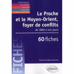 ISBN Le Proche Et Le Moyen-Orient, Foyer De Conflits. Des Annees 1890 A Nos Jours En Fiches., histoire, Français
