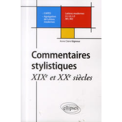 Commentaires stylistiques. XIXe et XXe siècle