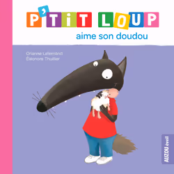 Auzou P'Tit Loup Aime Son Doudou, 2 an(s), Plastique, Carton, mousse